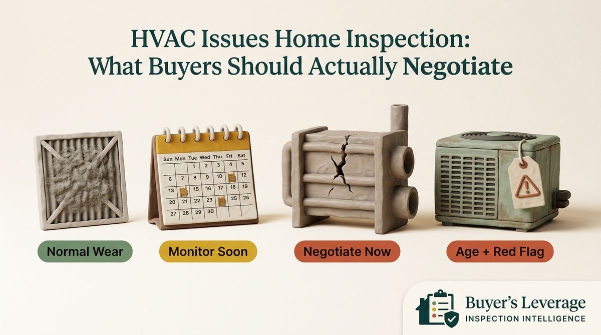 HVAC Issues Home Inspection: What Buyers Should Actually Negotiate